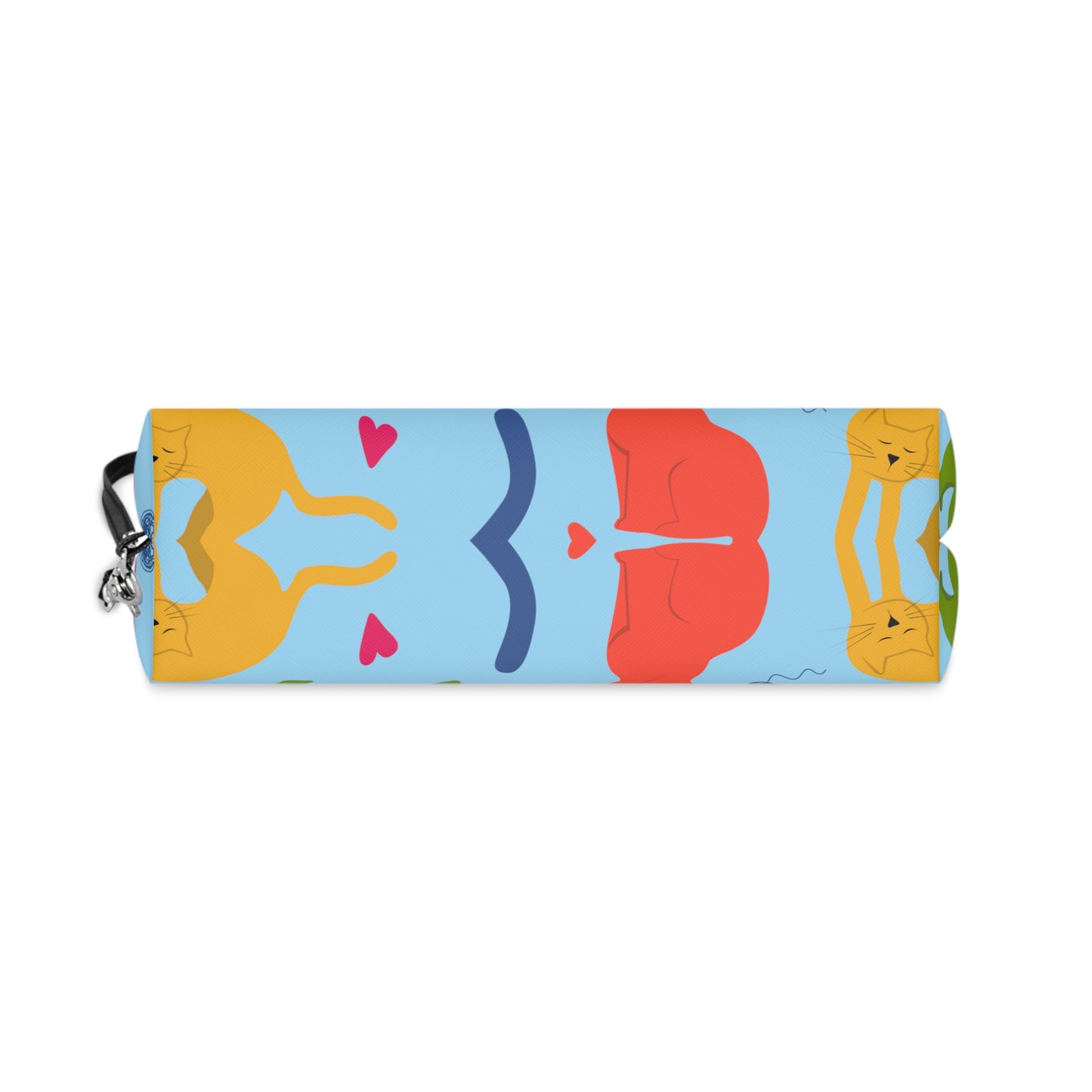 Vibrantly Colored Cats Makeup Bag – Turquoise