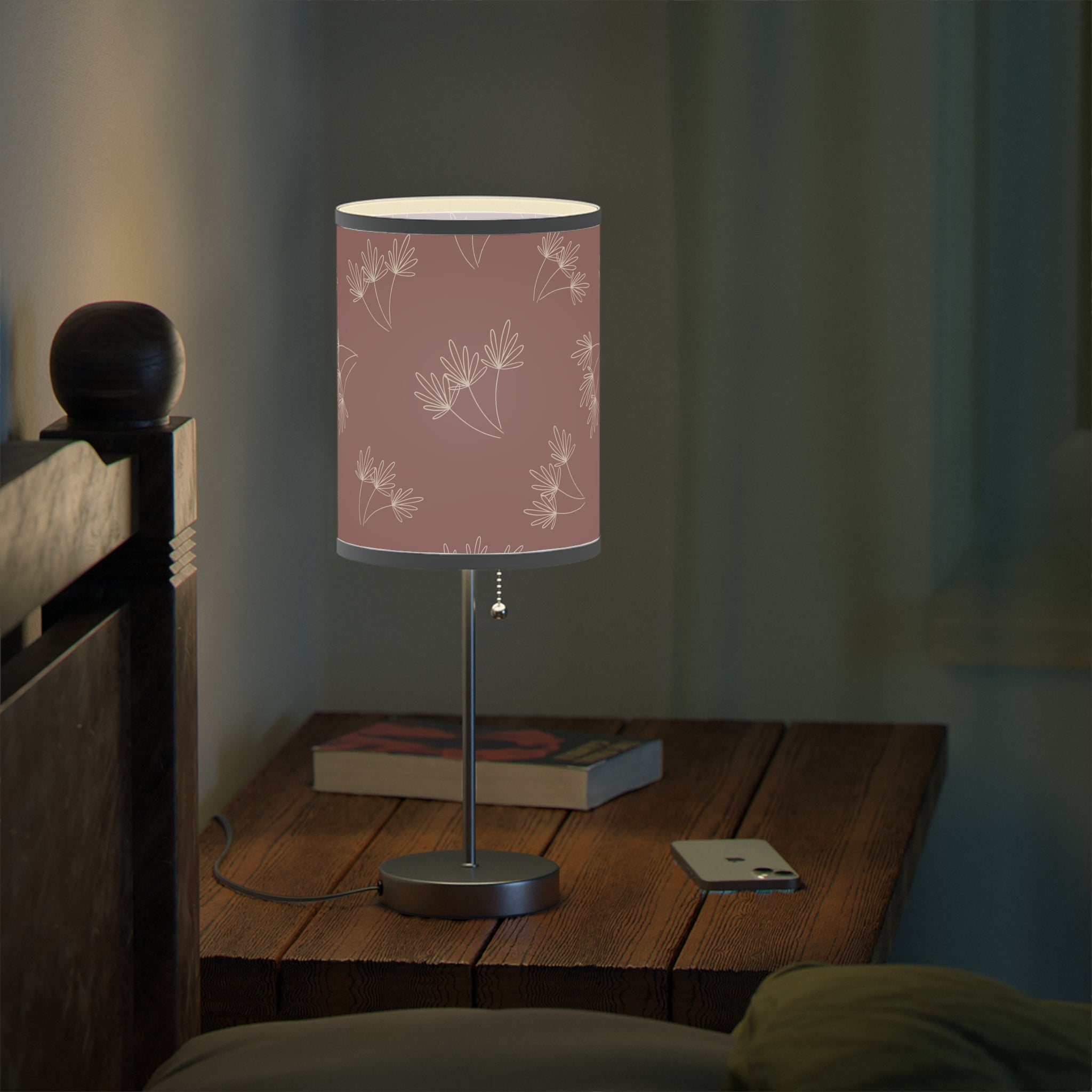 Leafy Whimsy Lamp – Mauve