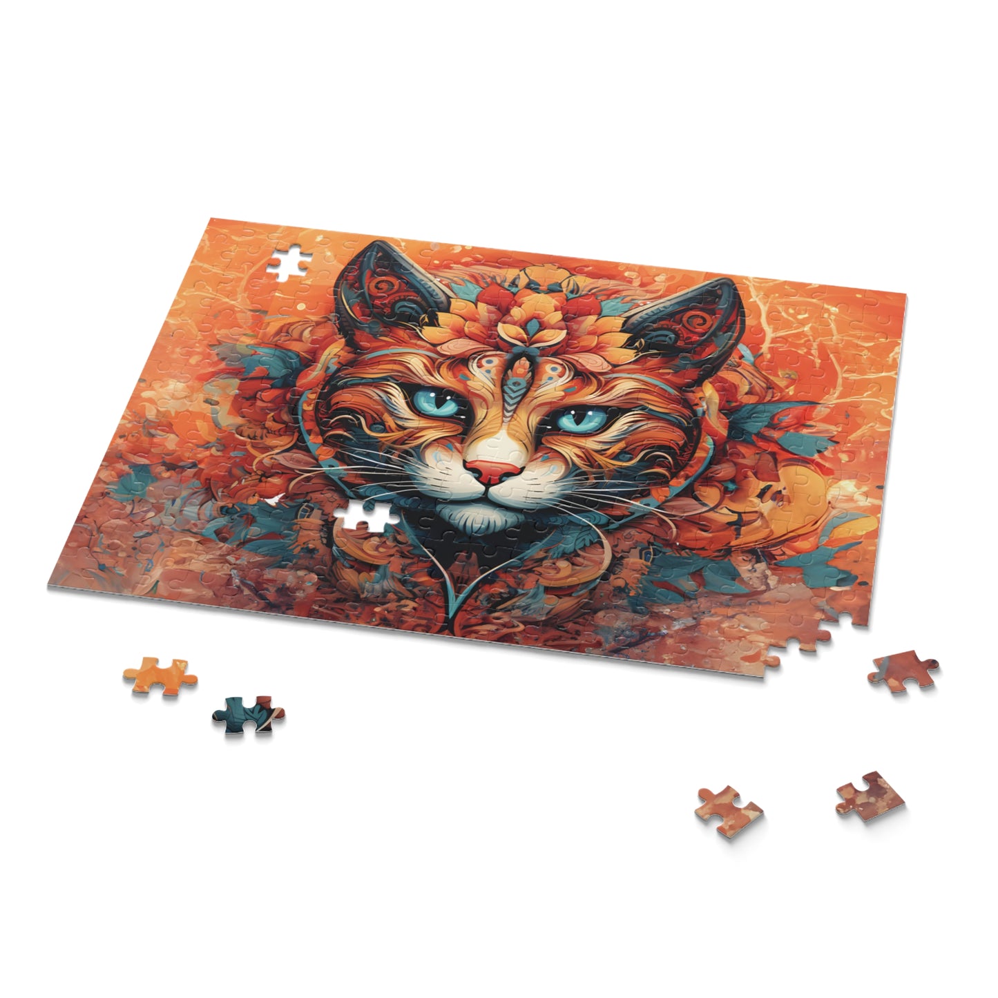 Mandala Cat  - Puzzle (120, 252, 500-Piece)