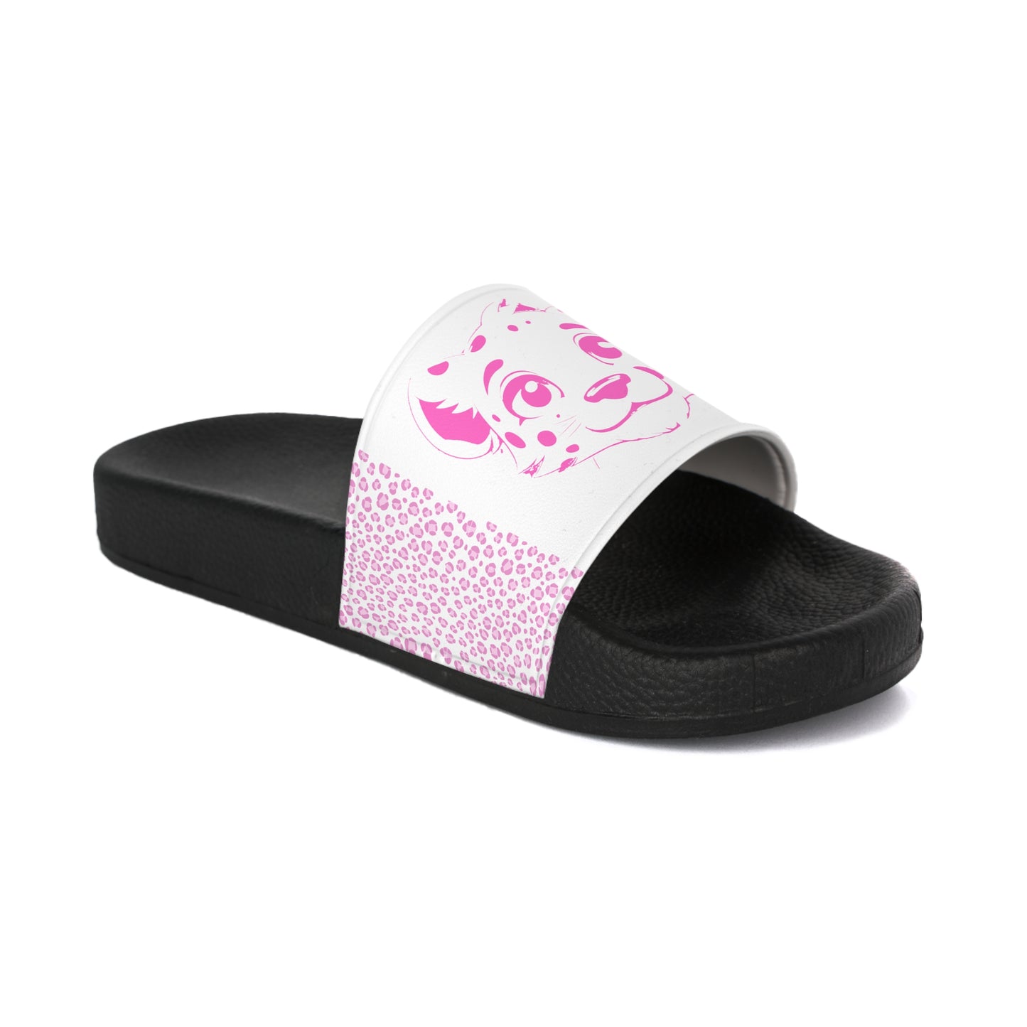 Leopard Print Women's Slide Sandals – Pink