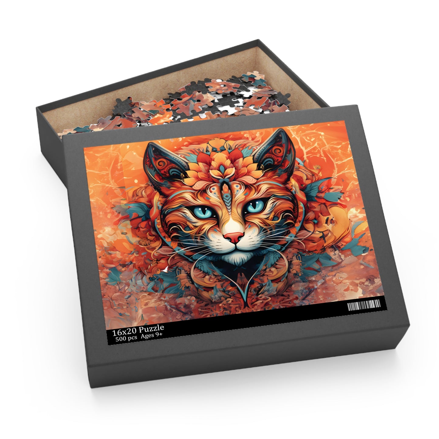 Mandala Cat  - Puzzle (120, 252, 500-Piece)