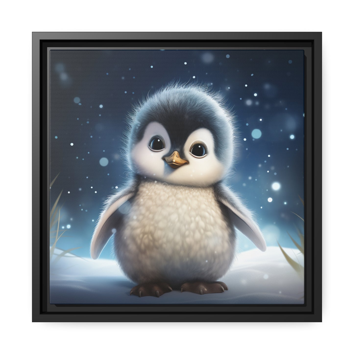 Baby Penguin Framed Wall Canvas