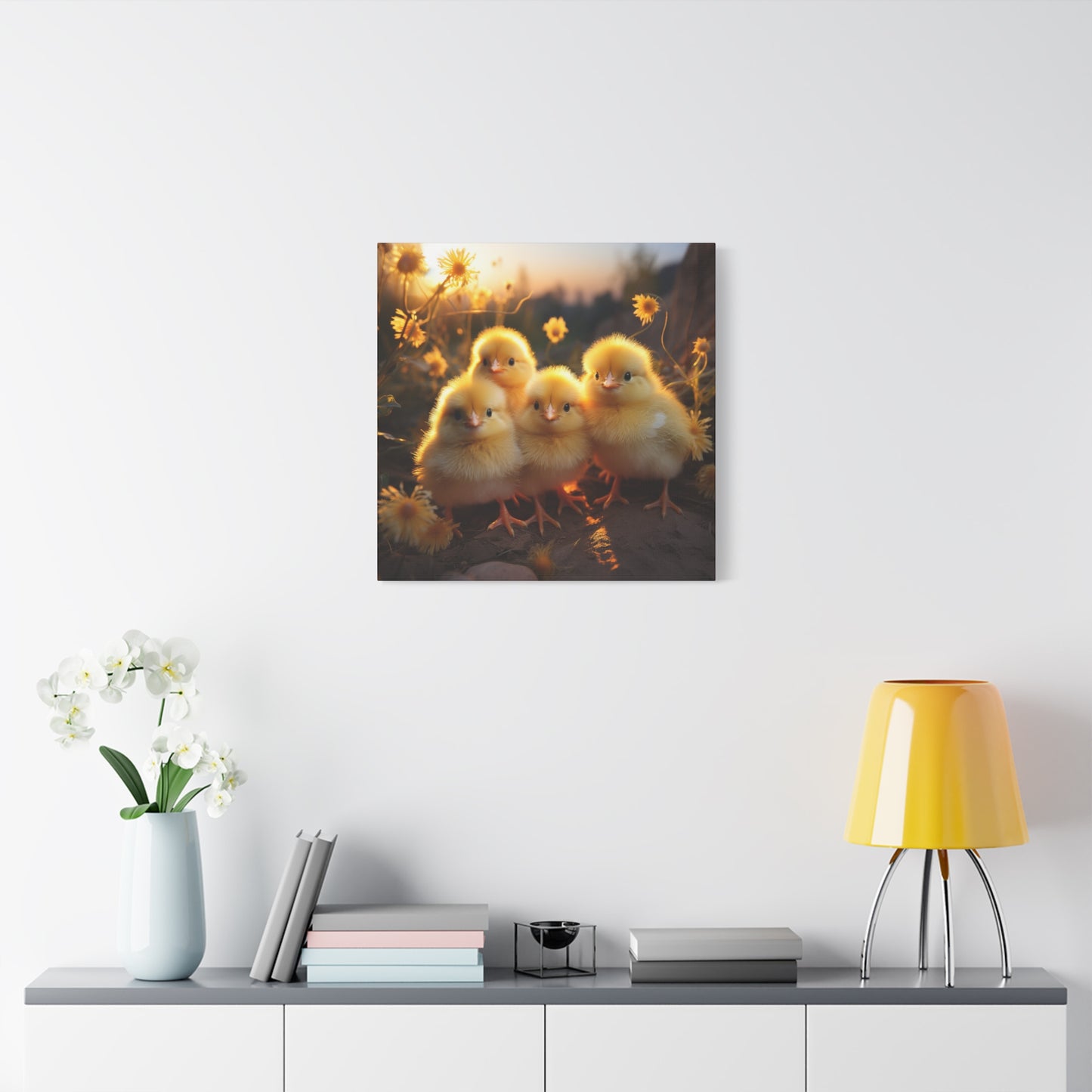 Baby Chicks Wall Canvas