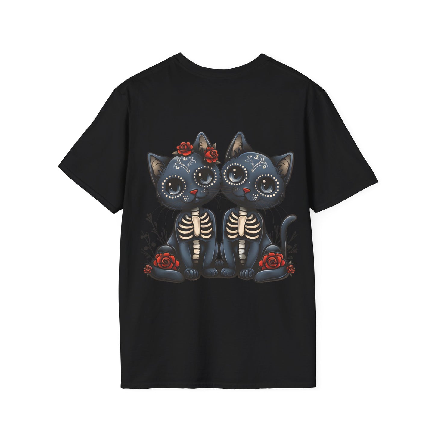 No Guts, Then No Glory, Sugar Skull, Day of the Dead Cats - T-shirt