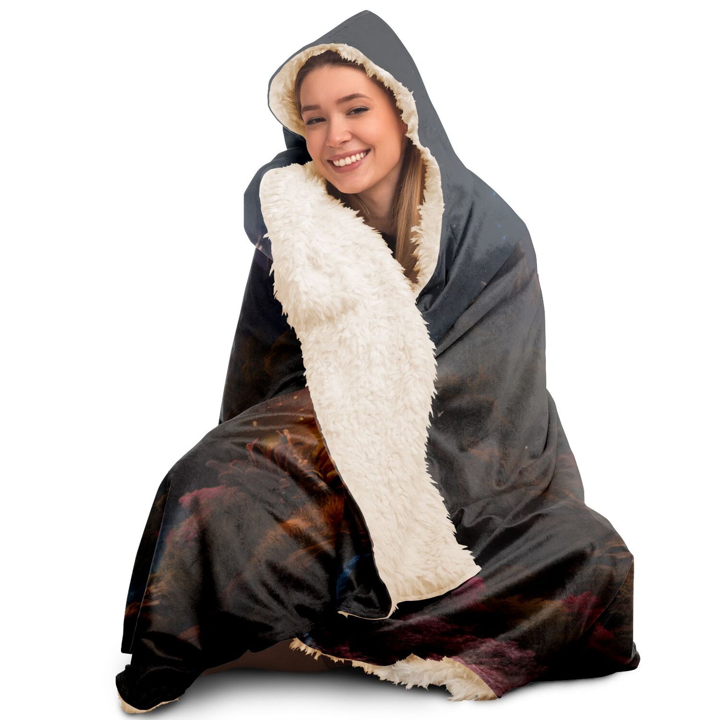 Cats at Two Moons Canyon - Hooded Blanket