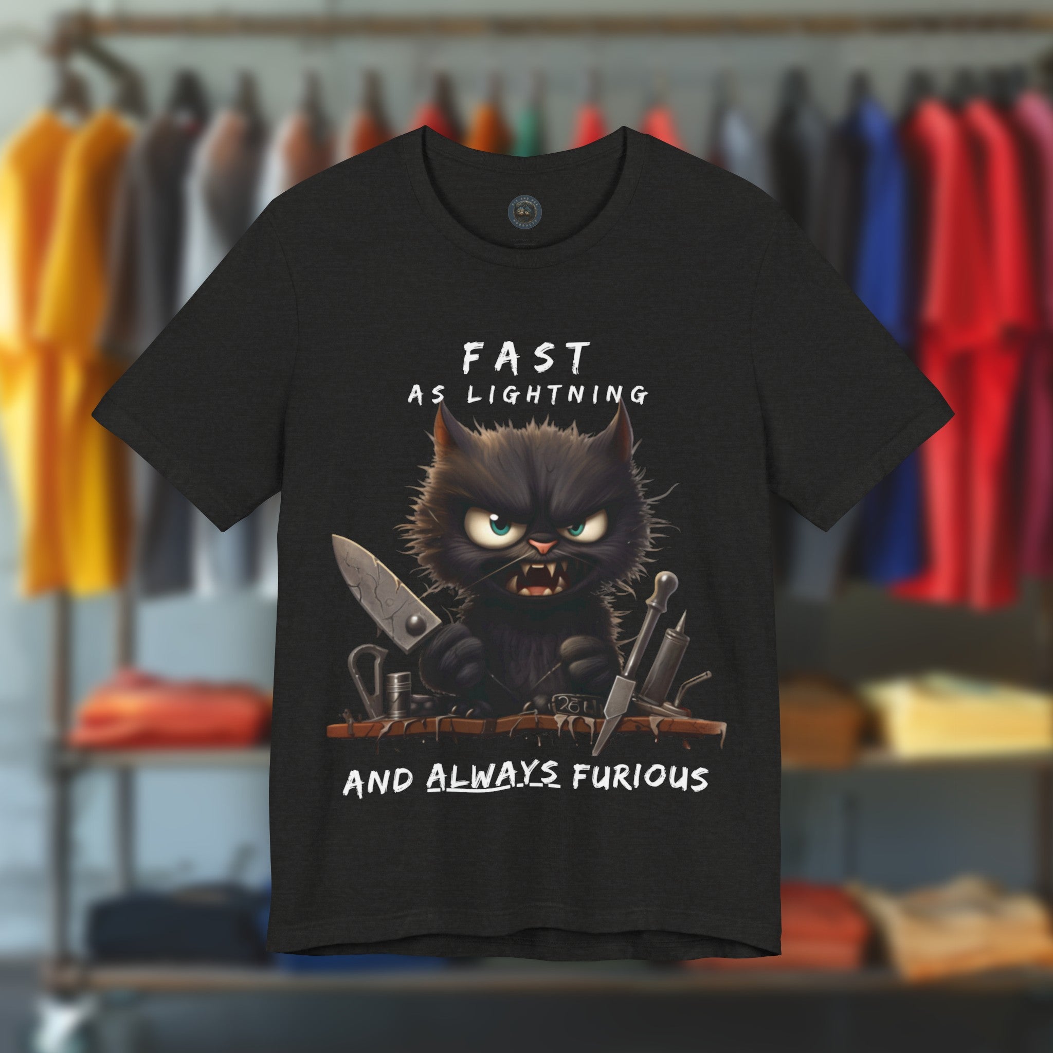 Cats are Lightning Fast and Always Furious - T-Shirt