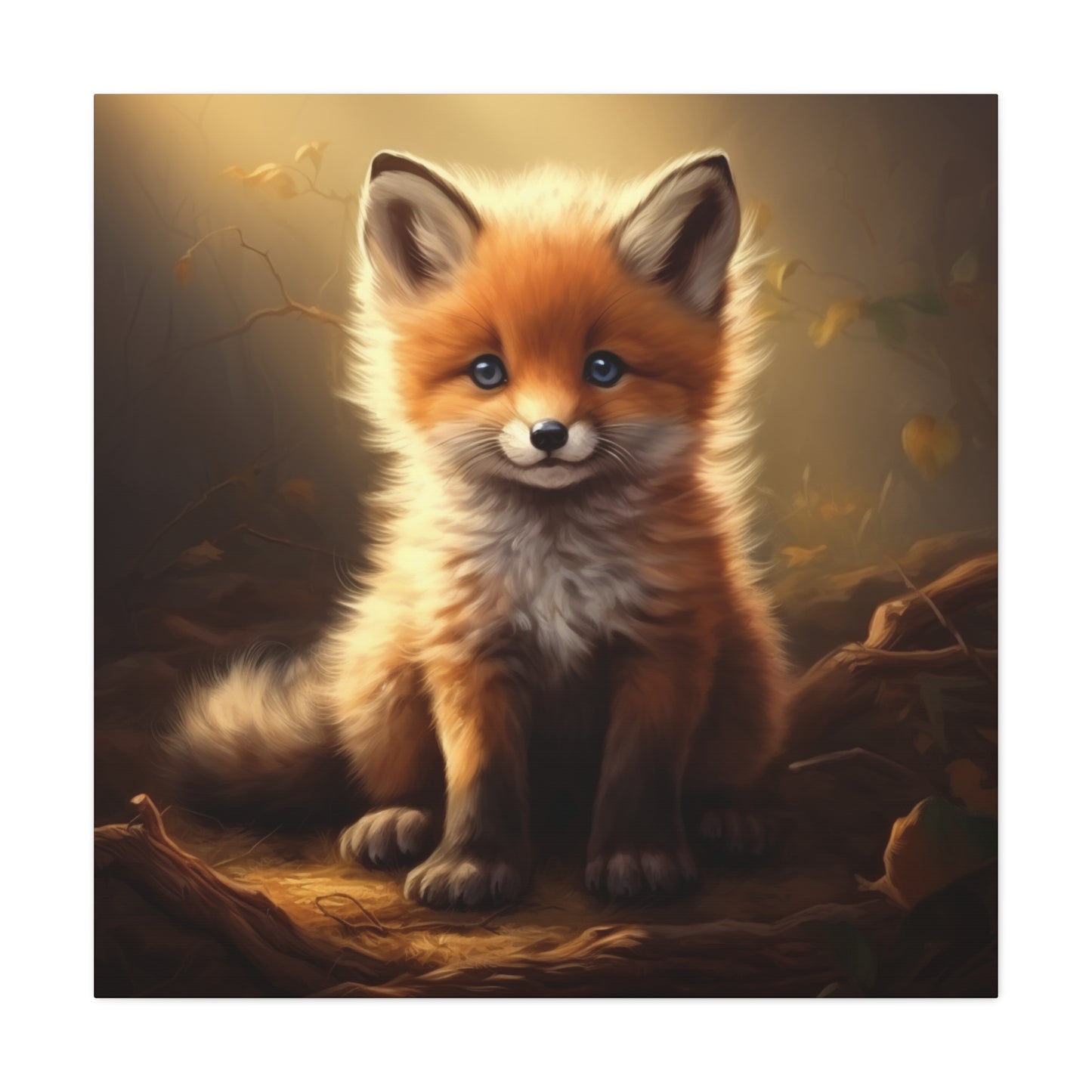 Baby Fox Wall Canvas