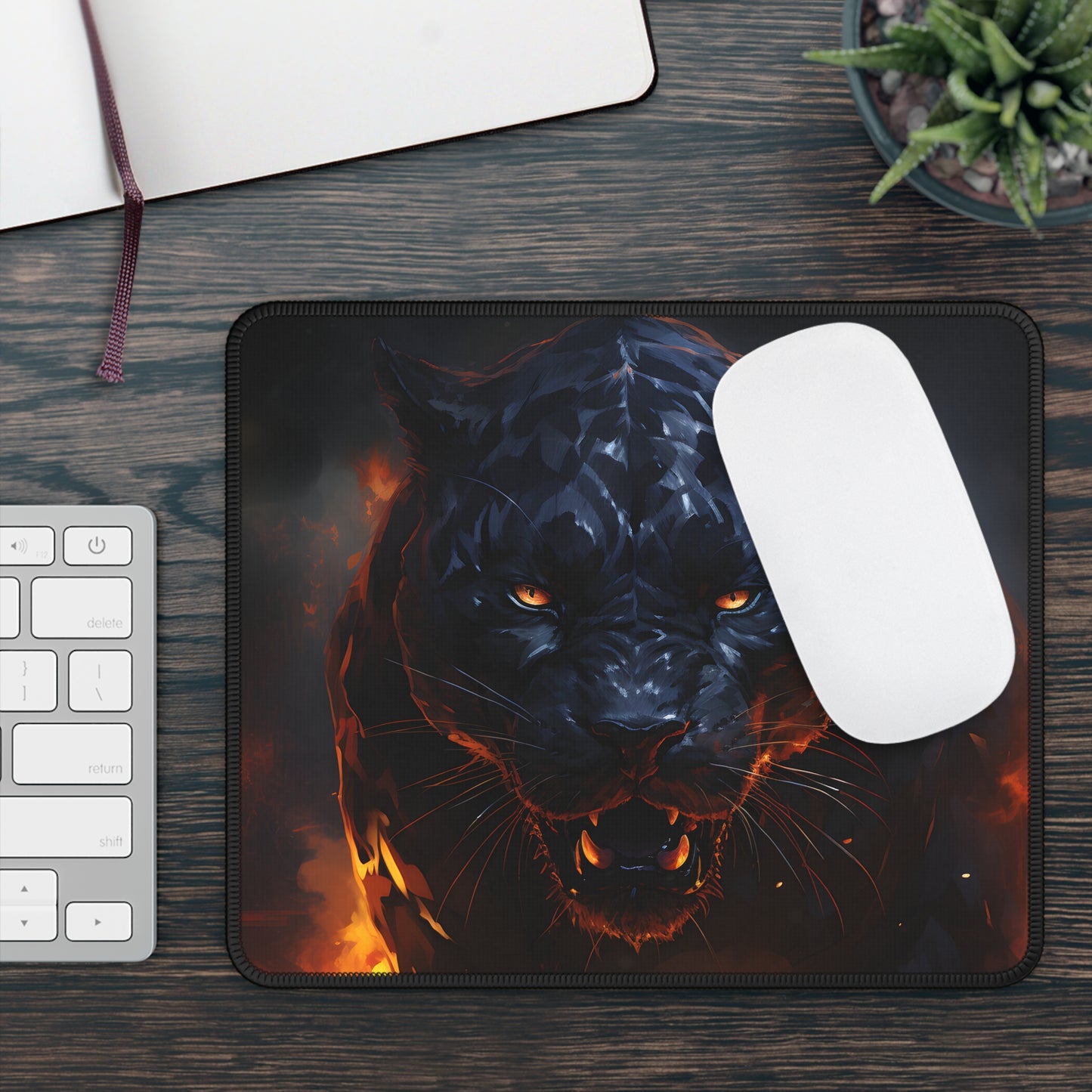 Black Jaguar Mouse Pad - 9x7