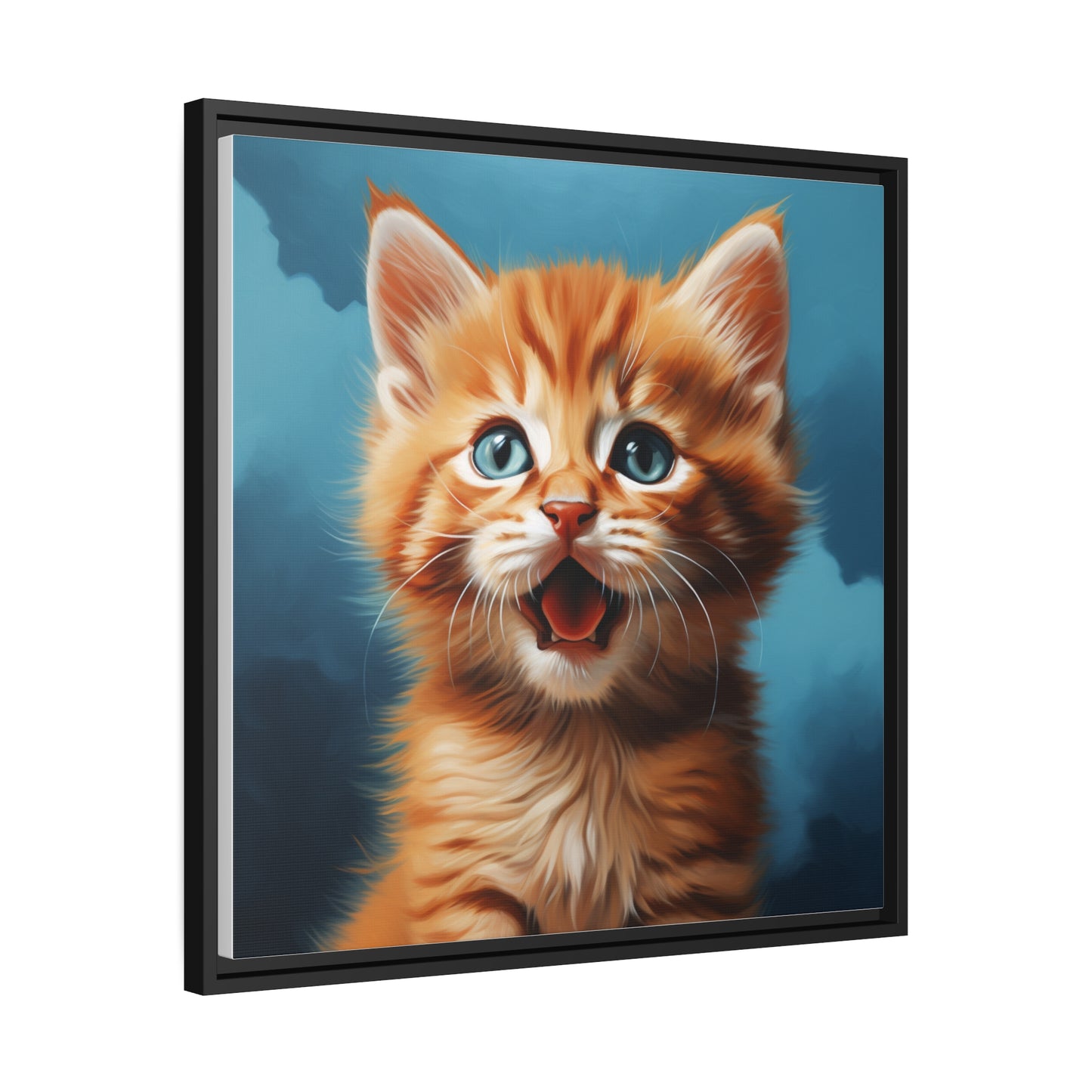 Happy Orange Kitten - Pawsitively Adorable Canvas Collection