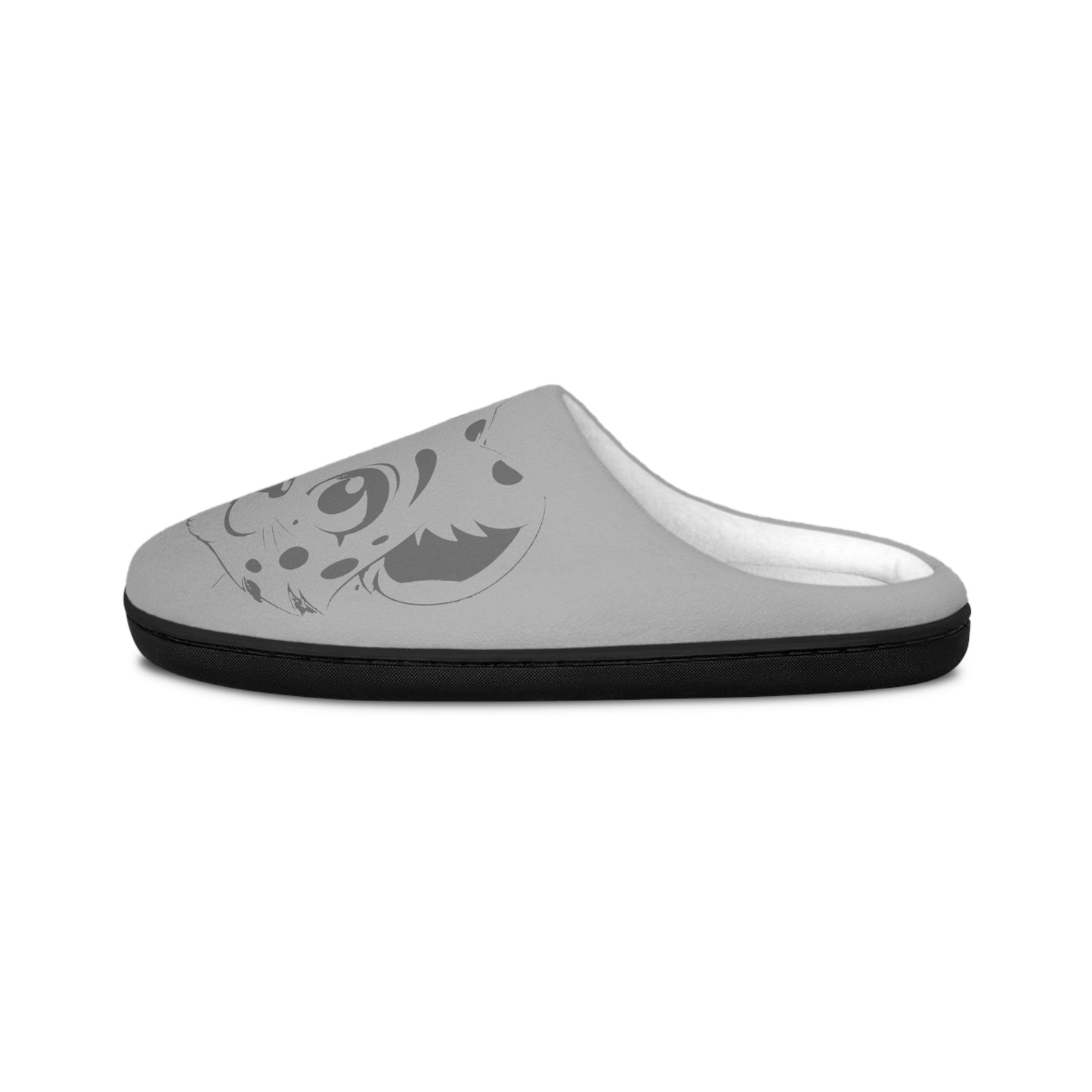 Leopard Print Women's Indoor Slippers – Grey