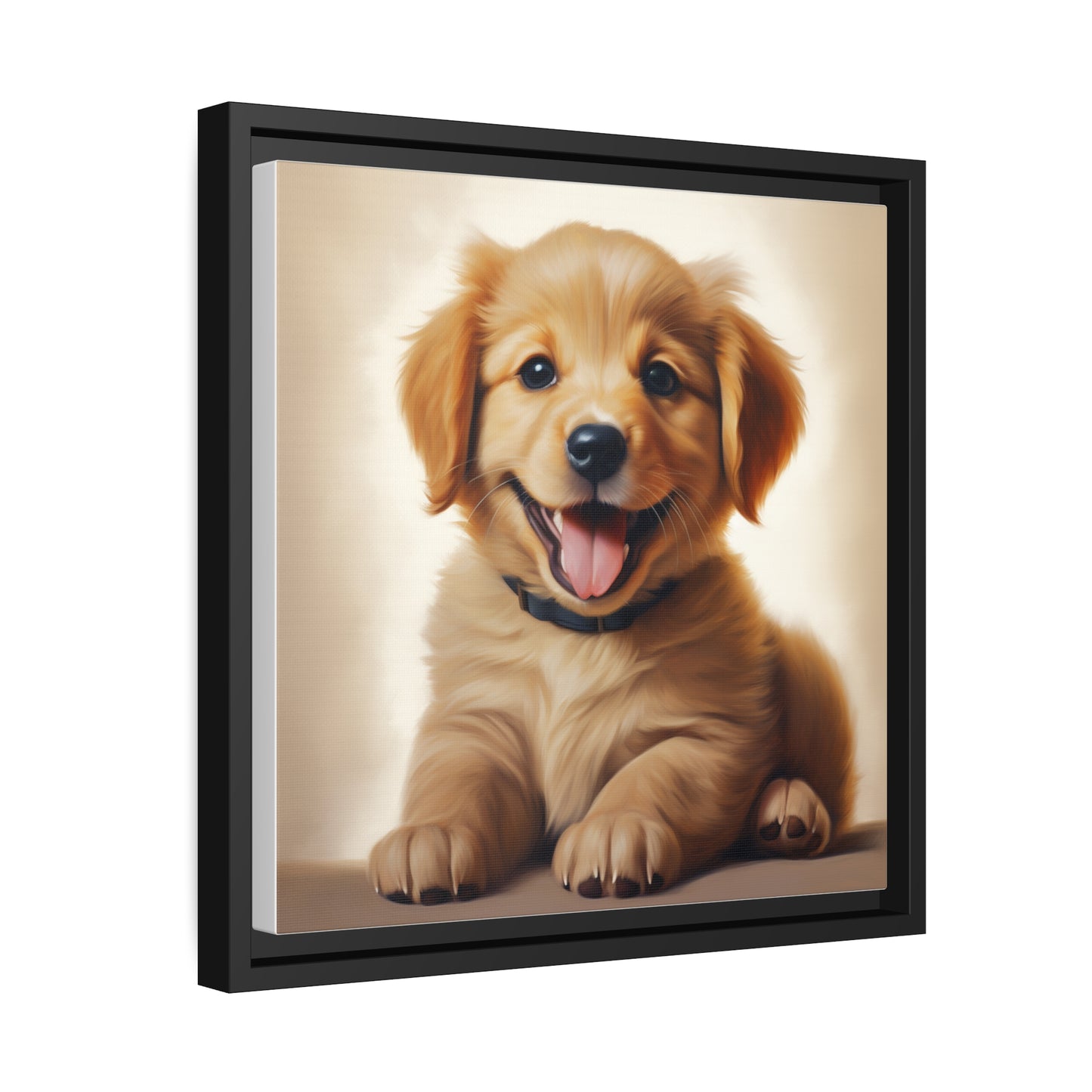 Happy Puppy - Pawsitively Adorable Canvas