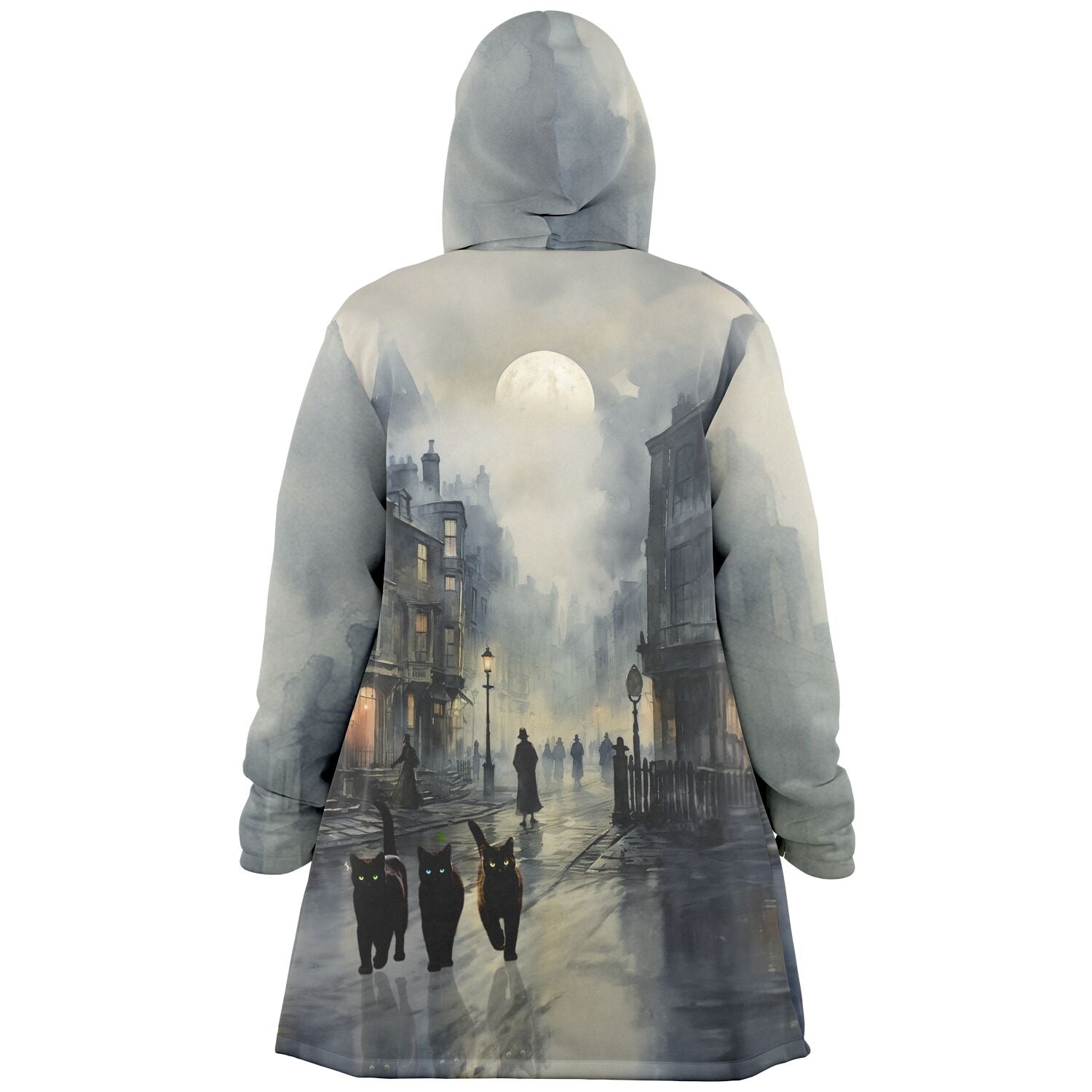 Cats in London Fog - Fleece Lined Cloak