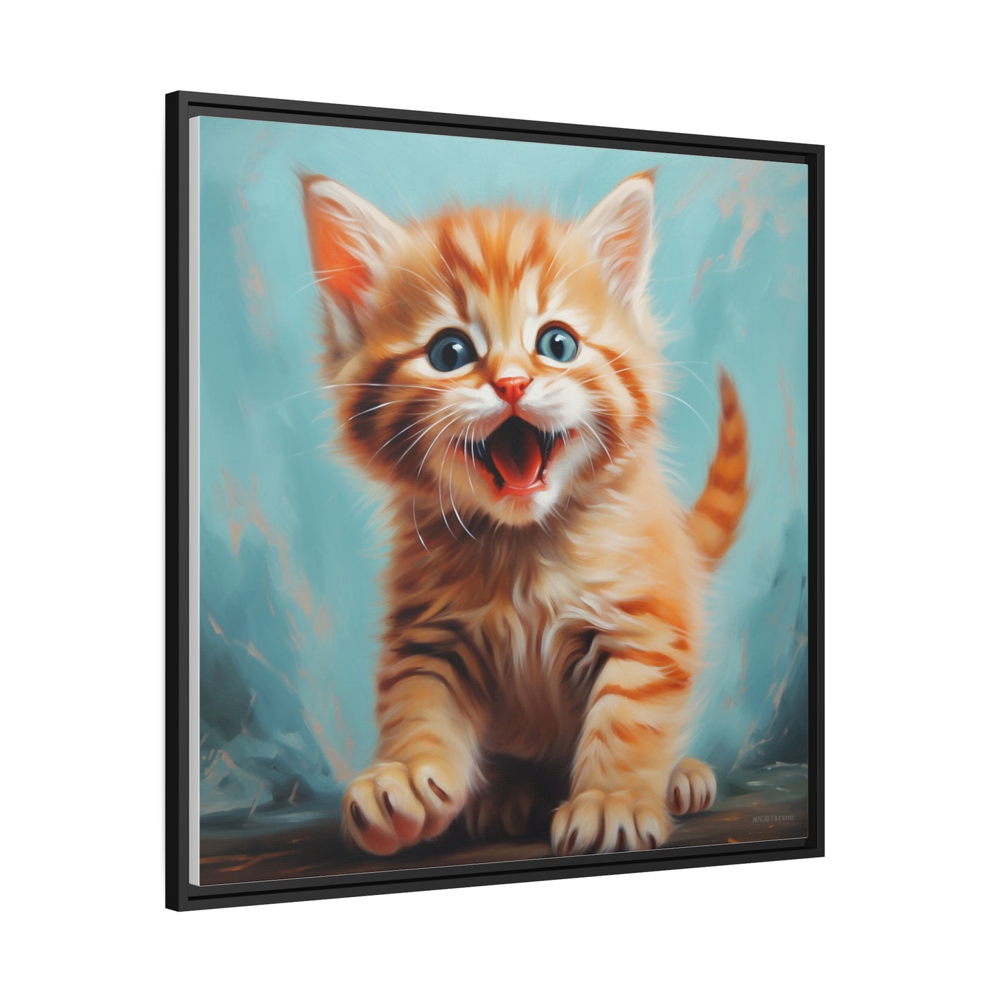 Playful Kitten - Pawsitively Adorable Canvas