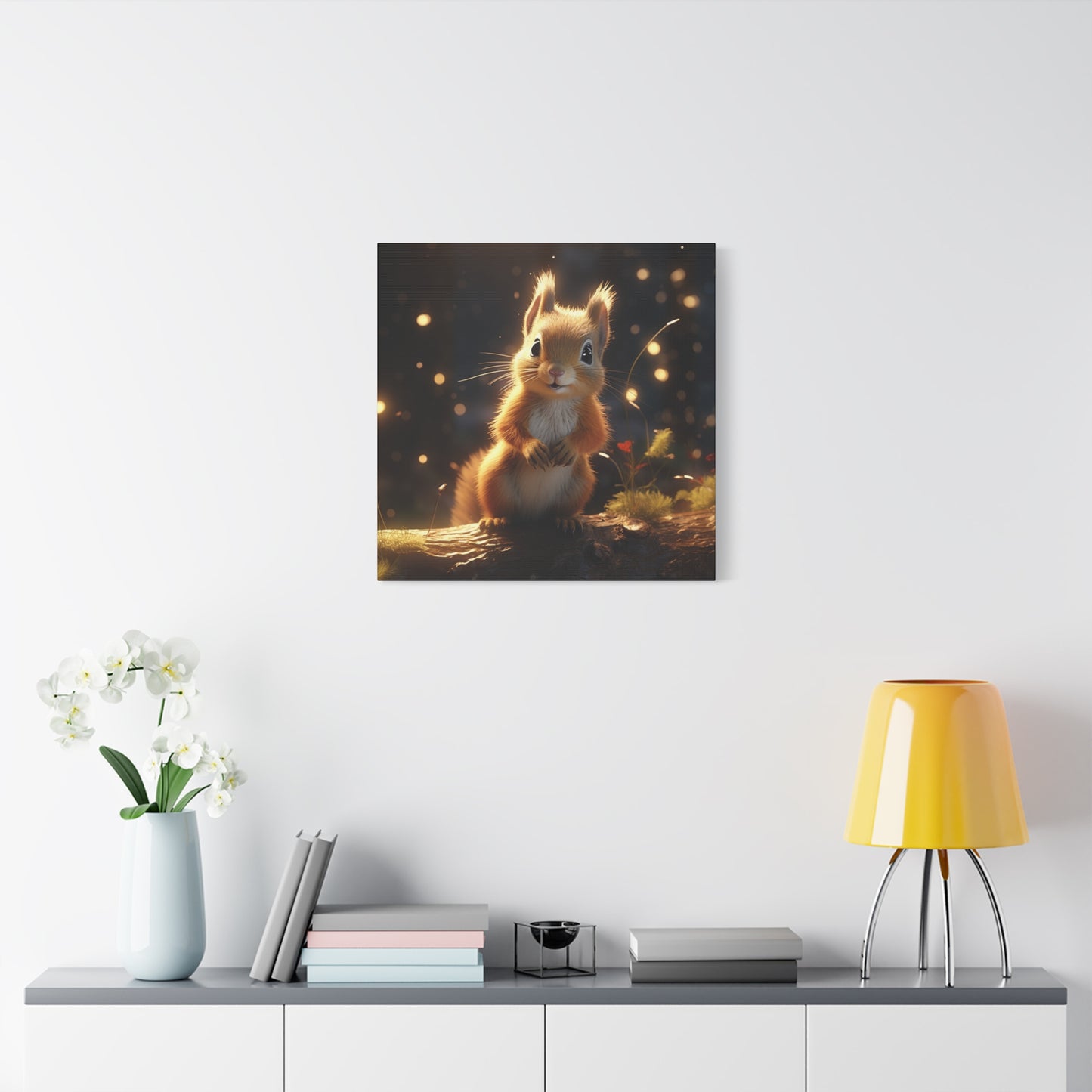 Baby Squirrel Wall Canvas