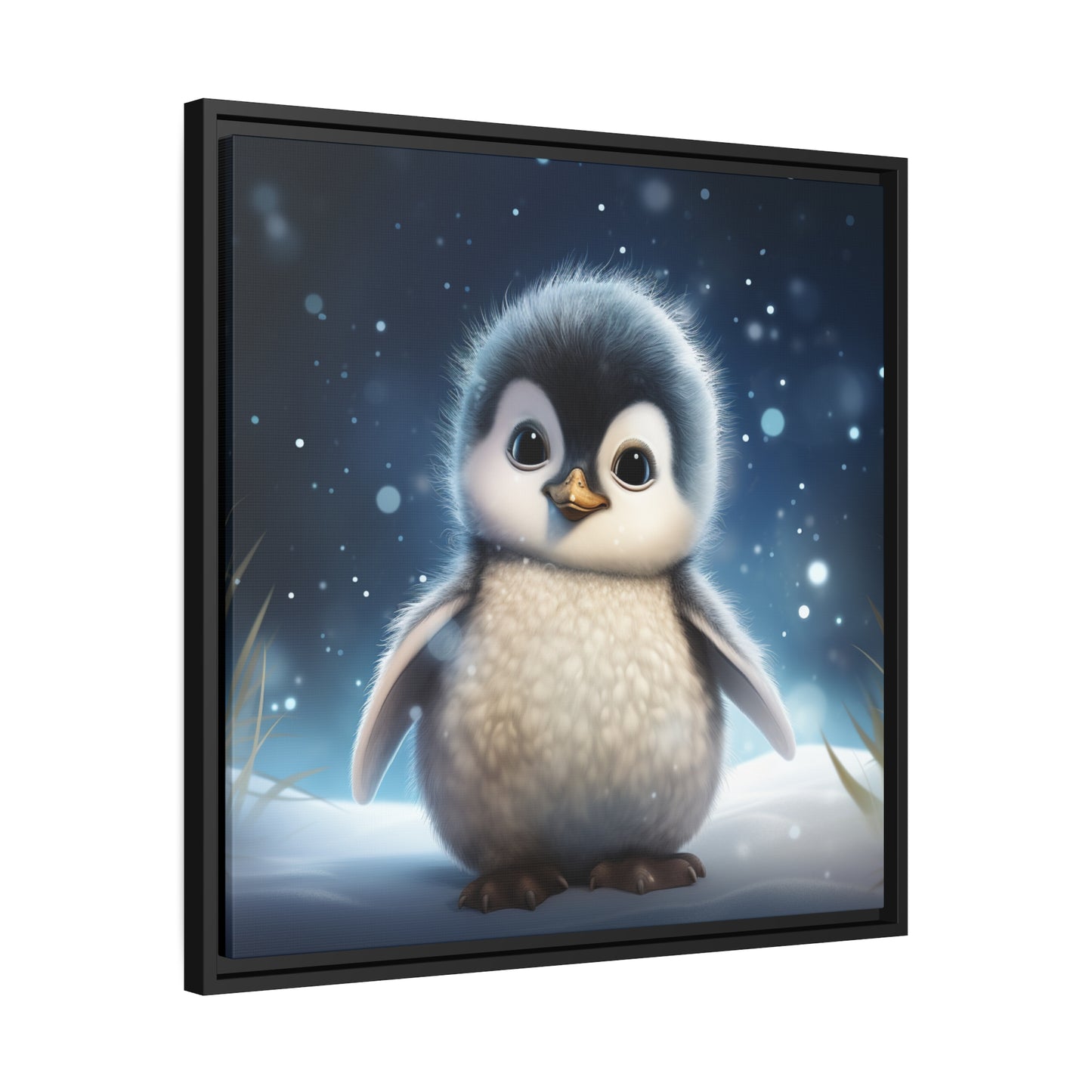 Baby Penguin Framed Wall Canvas