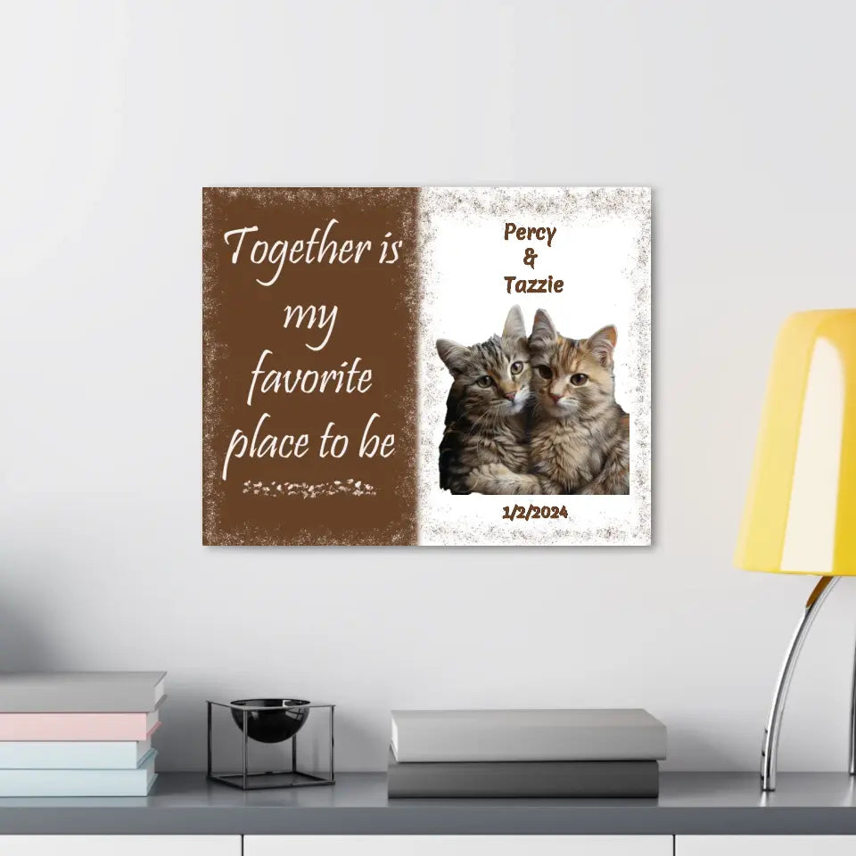 Together is My Favorite... - Customizable Canvas