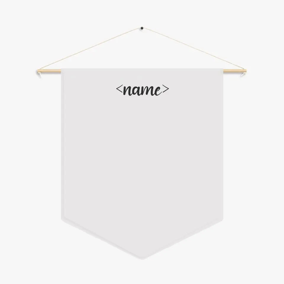 20 Color Options - Customizable Pennant