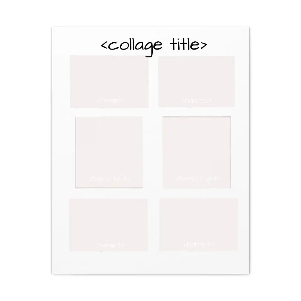 Collage - Customizable Canvas