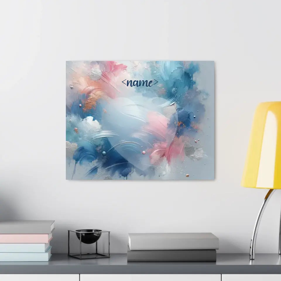 Pastel Splashes - Customizable Canvas