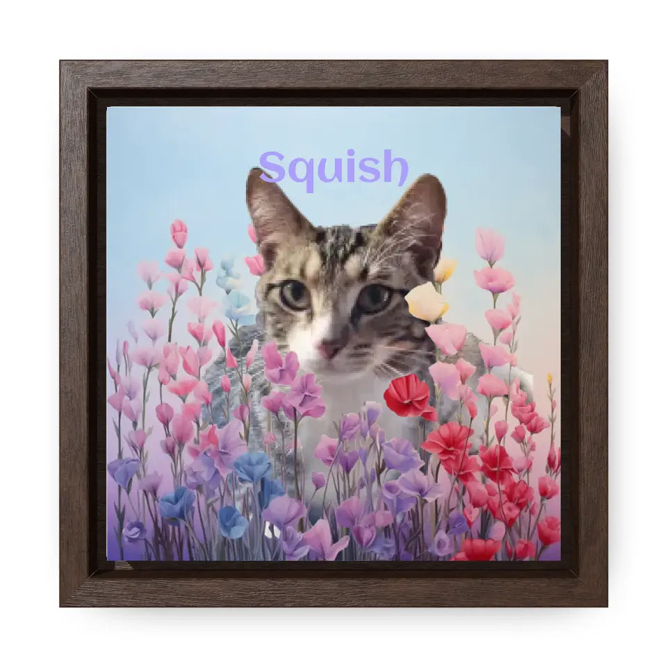 Among the Pastel Flowers - Customizable Canvas