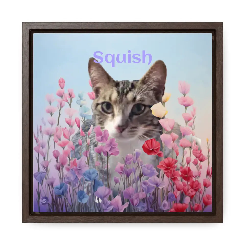 Among the Pastel Flowers - Customizable Canvas