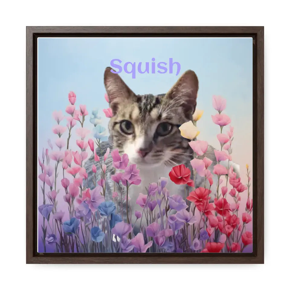 Among the Pastel Flowers - Customizable Canvas