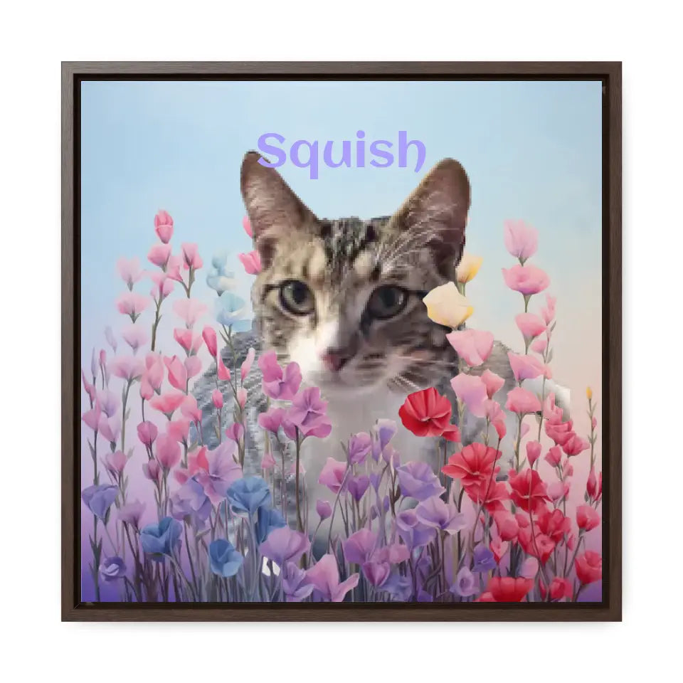 Among the Pastel Flowers - Customizable Canvas