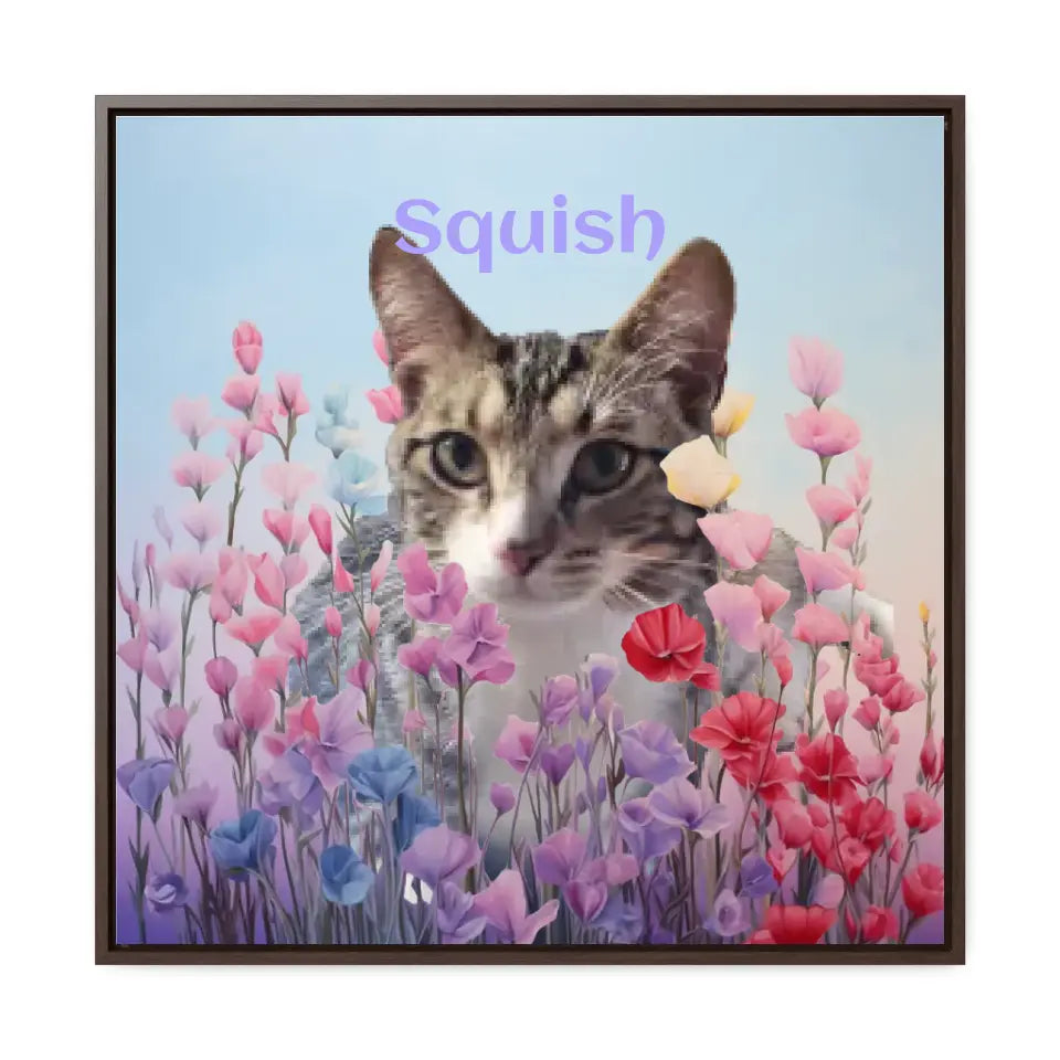 Among the Pastel Flowers - Customizable Canvas