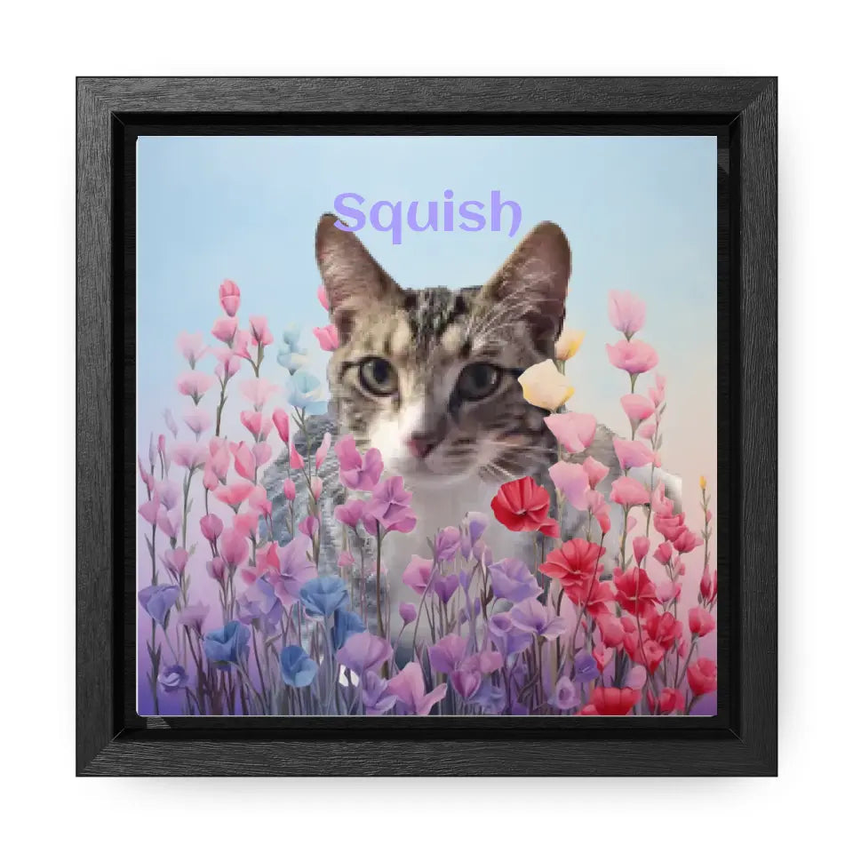 Among the Pastel Flowers - Customizable Canvas