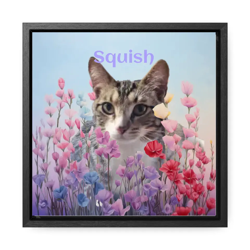 Among the Pastel Flowers - Customizable Canvas