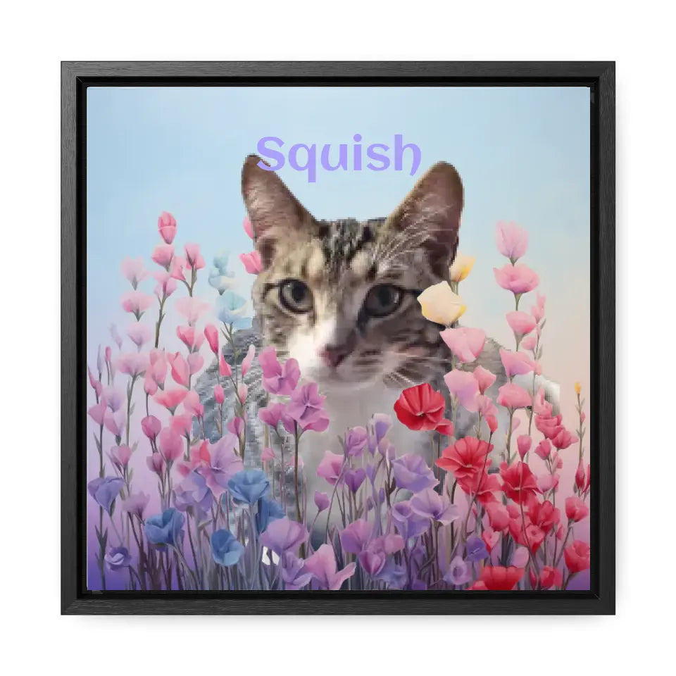 Among the Pastel Flowers - Customizable Canvas