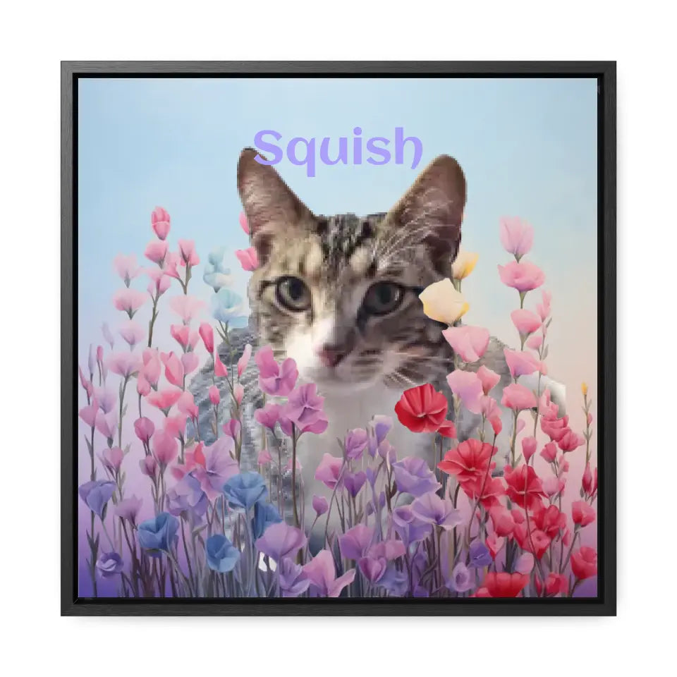 Among the Pastel Flowers - Customizable Canvas