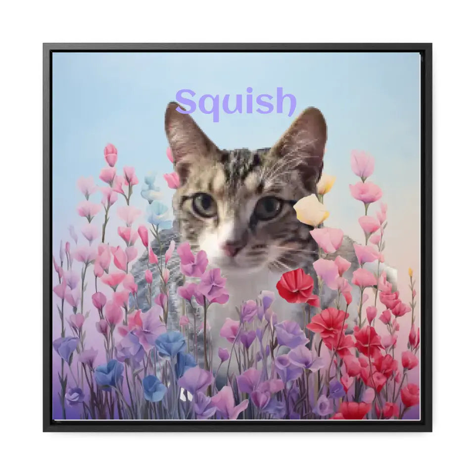 Among the Pastel Flowers - Customizable Canvas