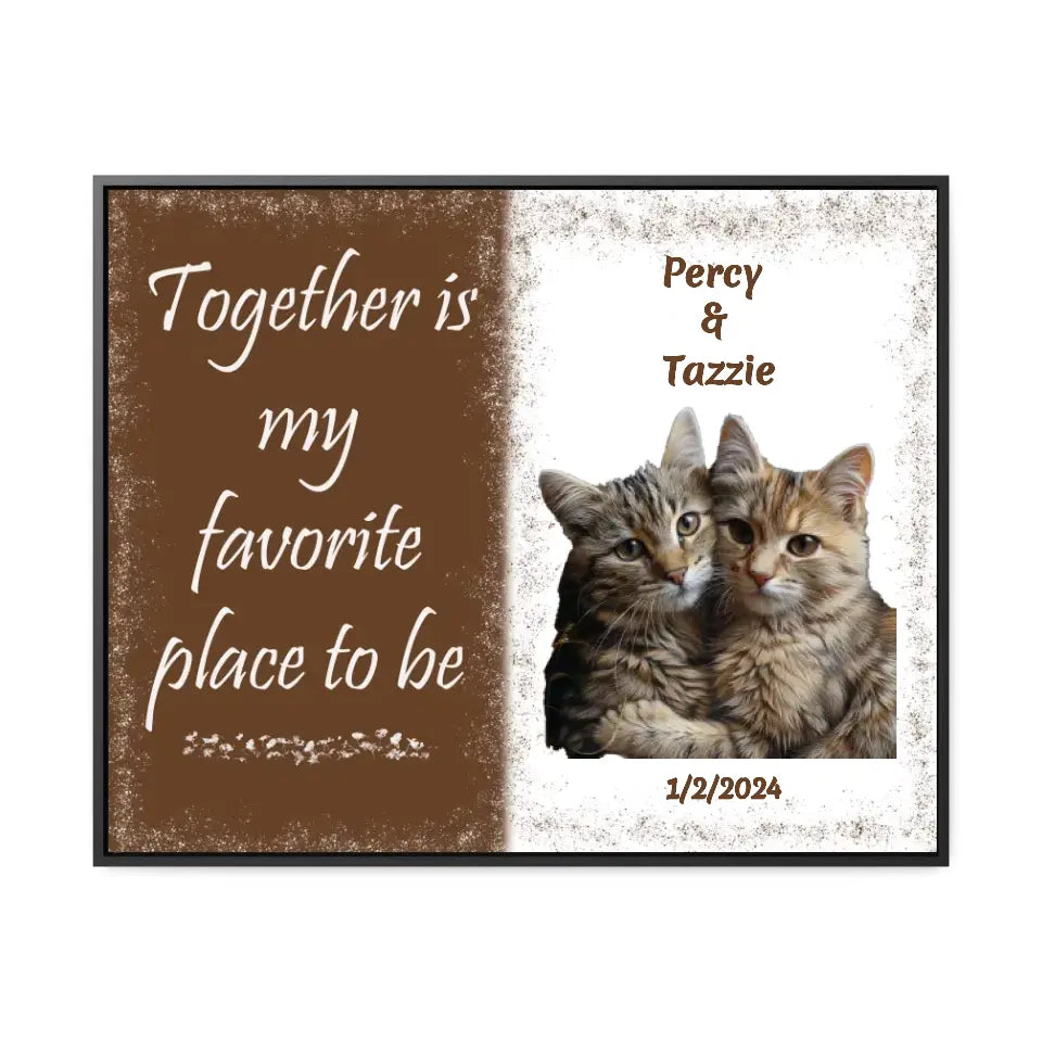 Together is My Favorite... - Customizable Canvas