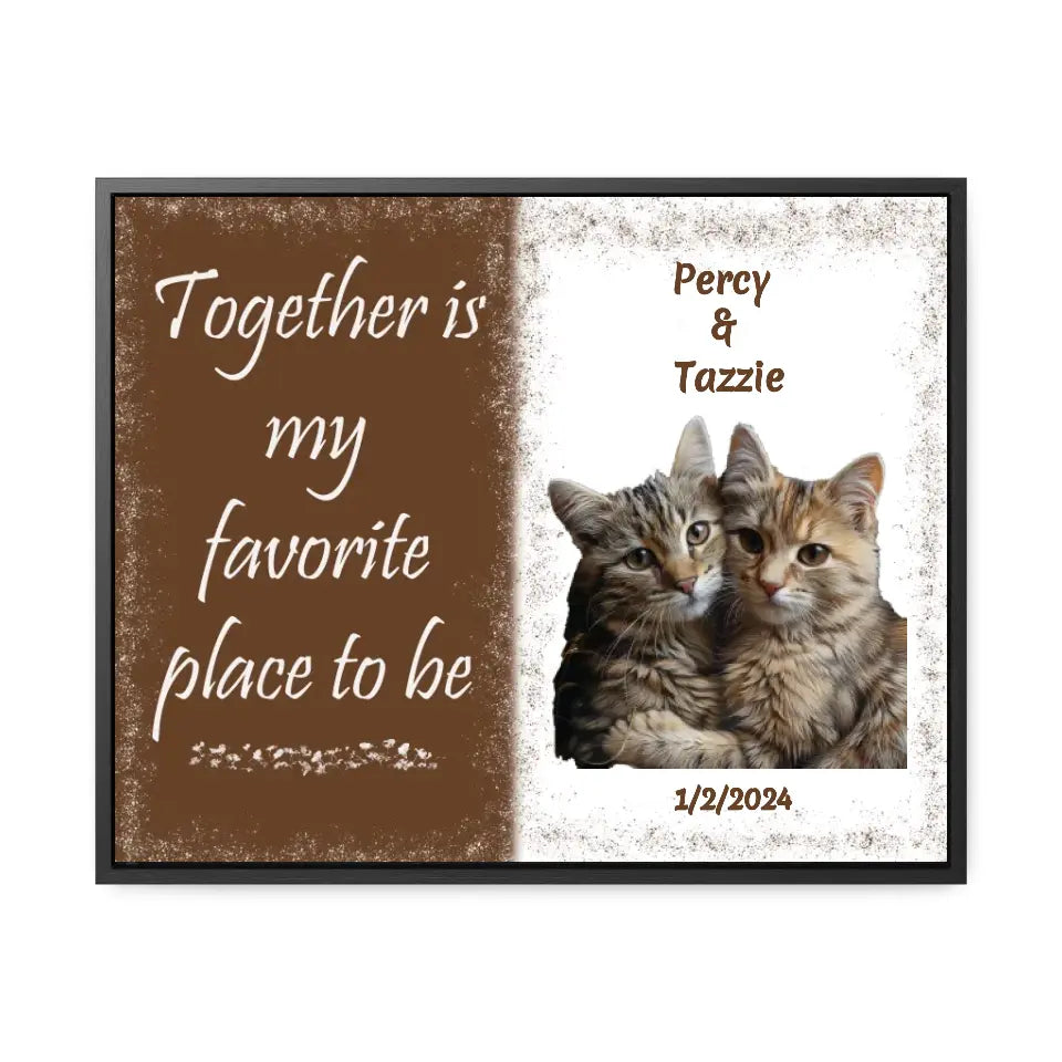 Together is My Favorite... - Customizable Canvas