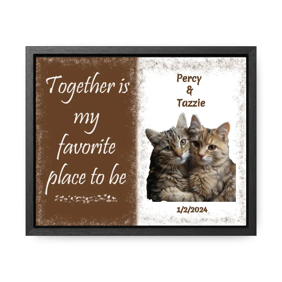 Together is My Favorite... - Customizable Canvas