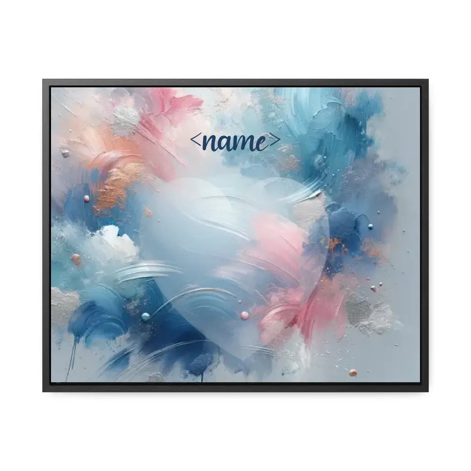 Pastel Splashes - Customizable Canvas