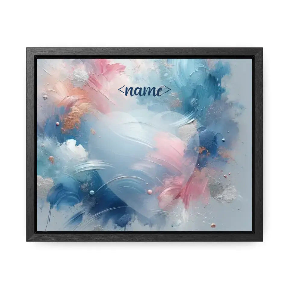 Pastel Splashes - Customizable Canvas