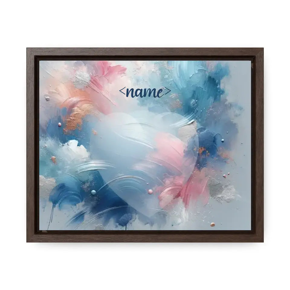 Pastel Splashes - Customizable Canvas