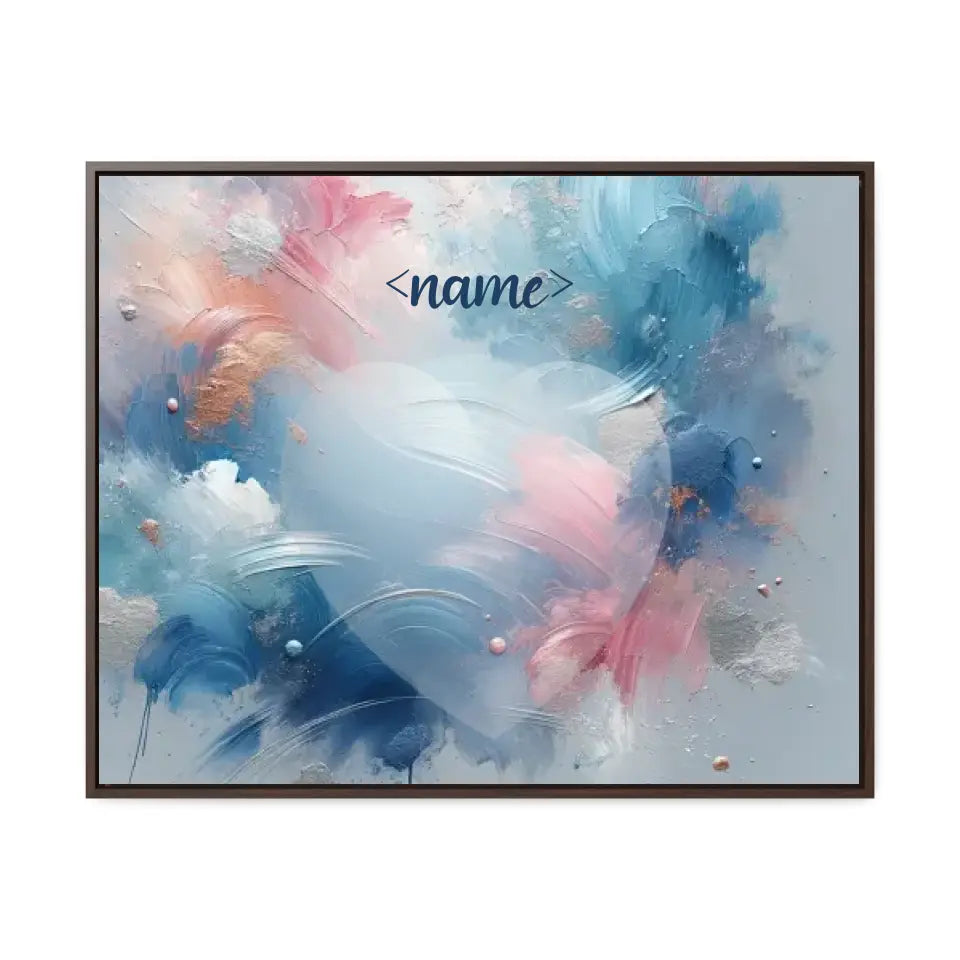 Pastel Splashes - Customizable Canvas