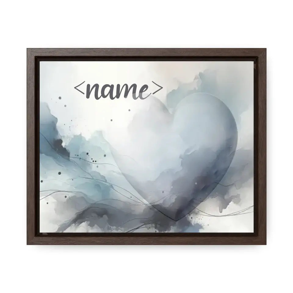 Moody Grey and Smoky Blue - Customizable Canvas