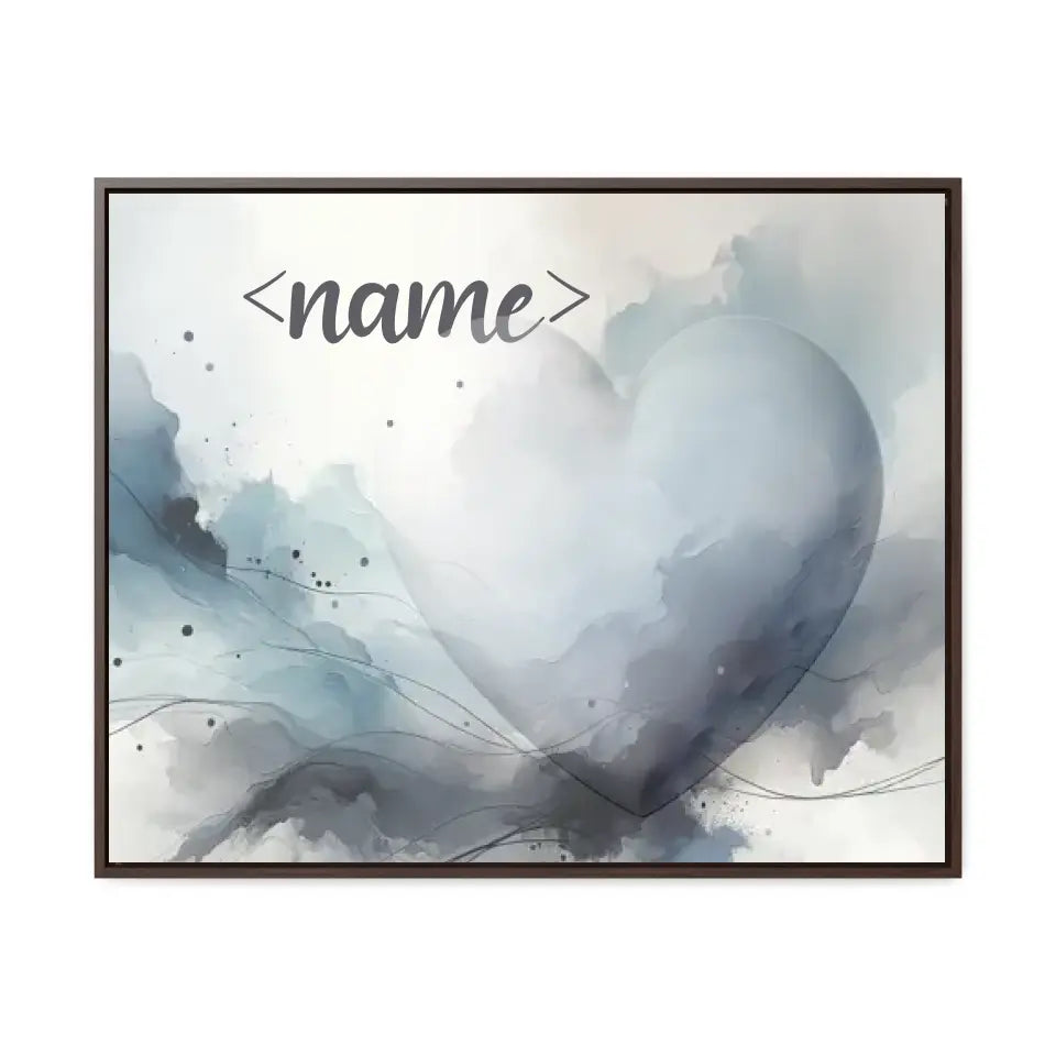 Moody Grey and Smoky Blue - Customizable Canvas