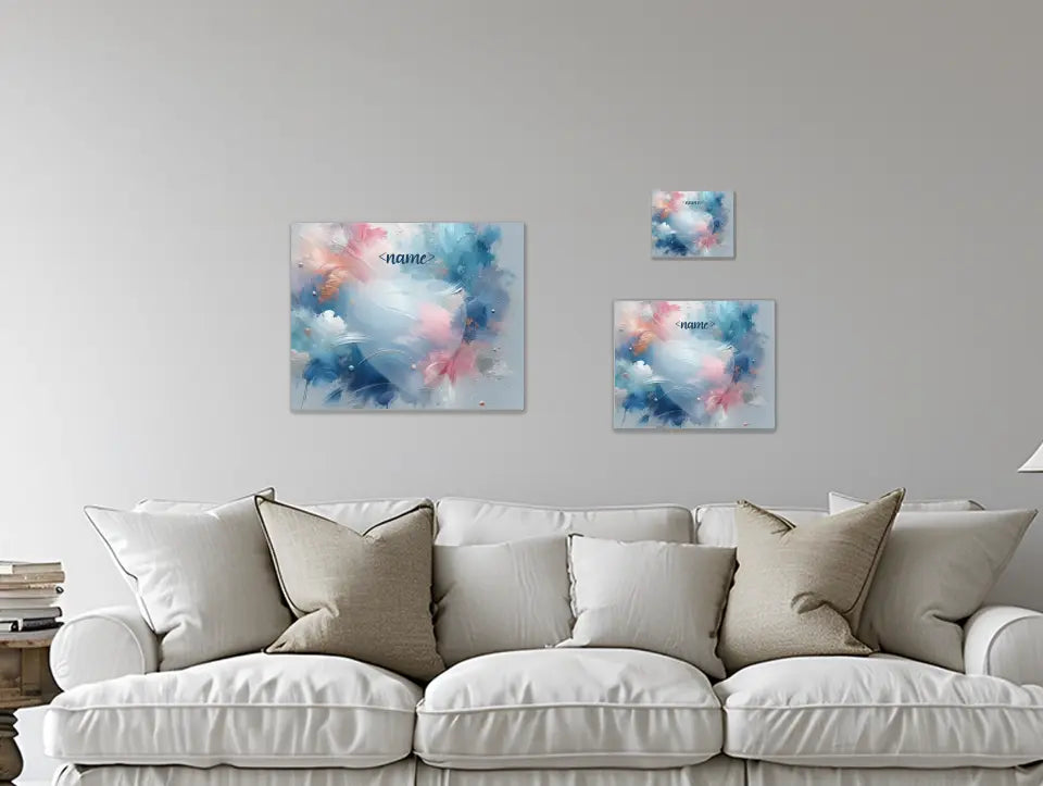 Pastel Splashes - Customizable Canvas