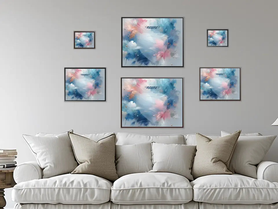 Pastel Splashes - Customizable Canvas