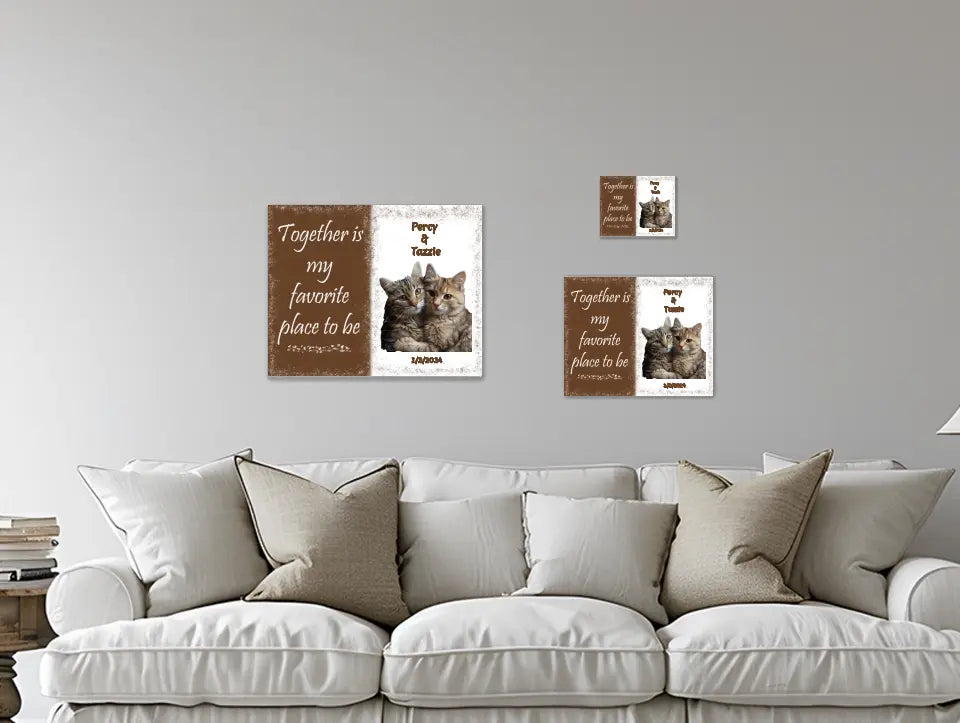 Together is My Favorite... - Customizable Canvas