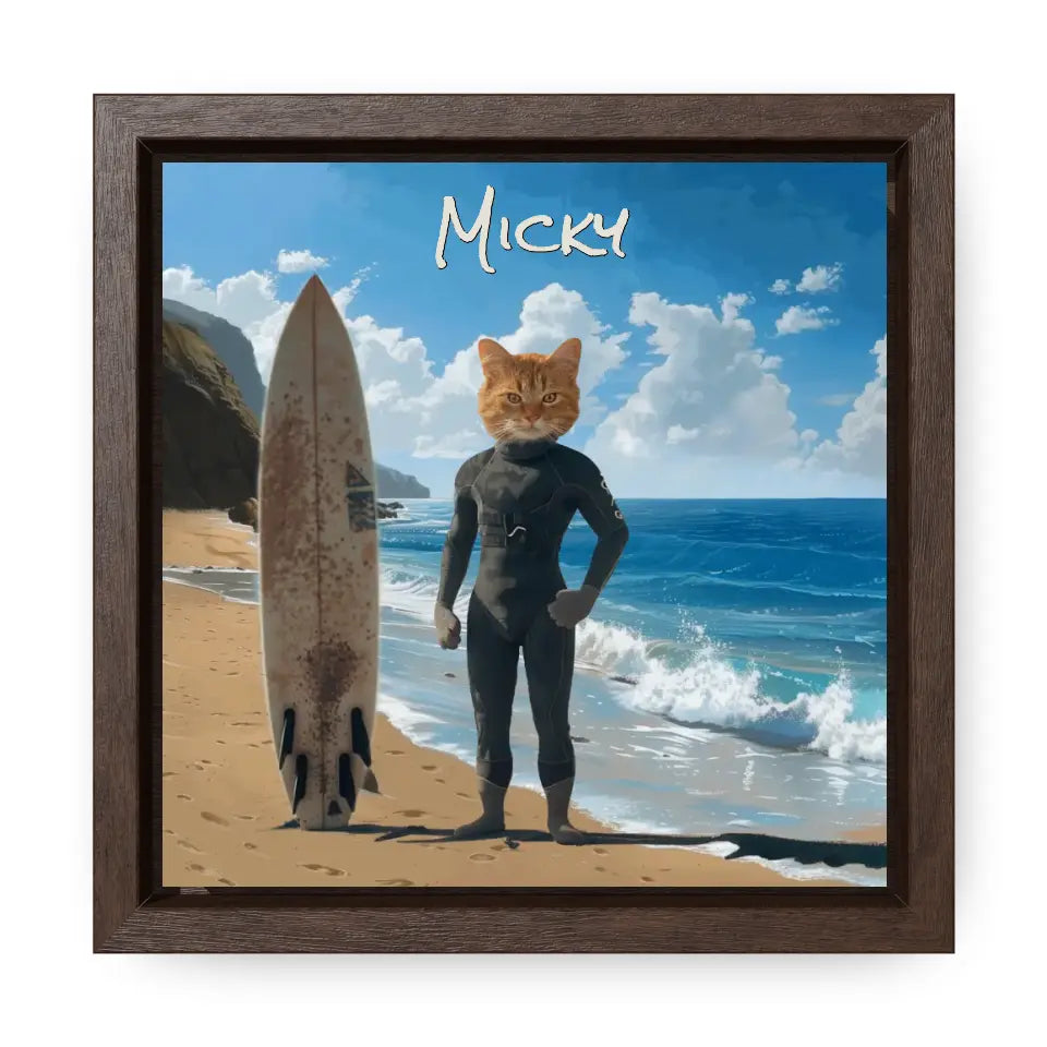 At the Beach - Customizable Pet Portrait