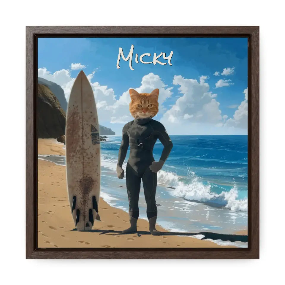 At the Beach - Customizable Pet Portrait