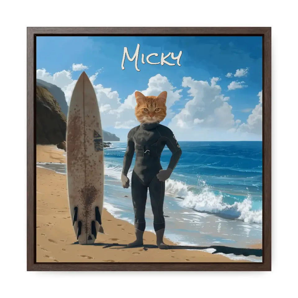 At the Beach - Customizable Pet Portrait