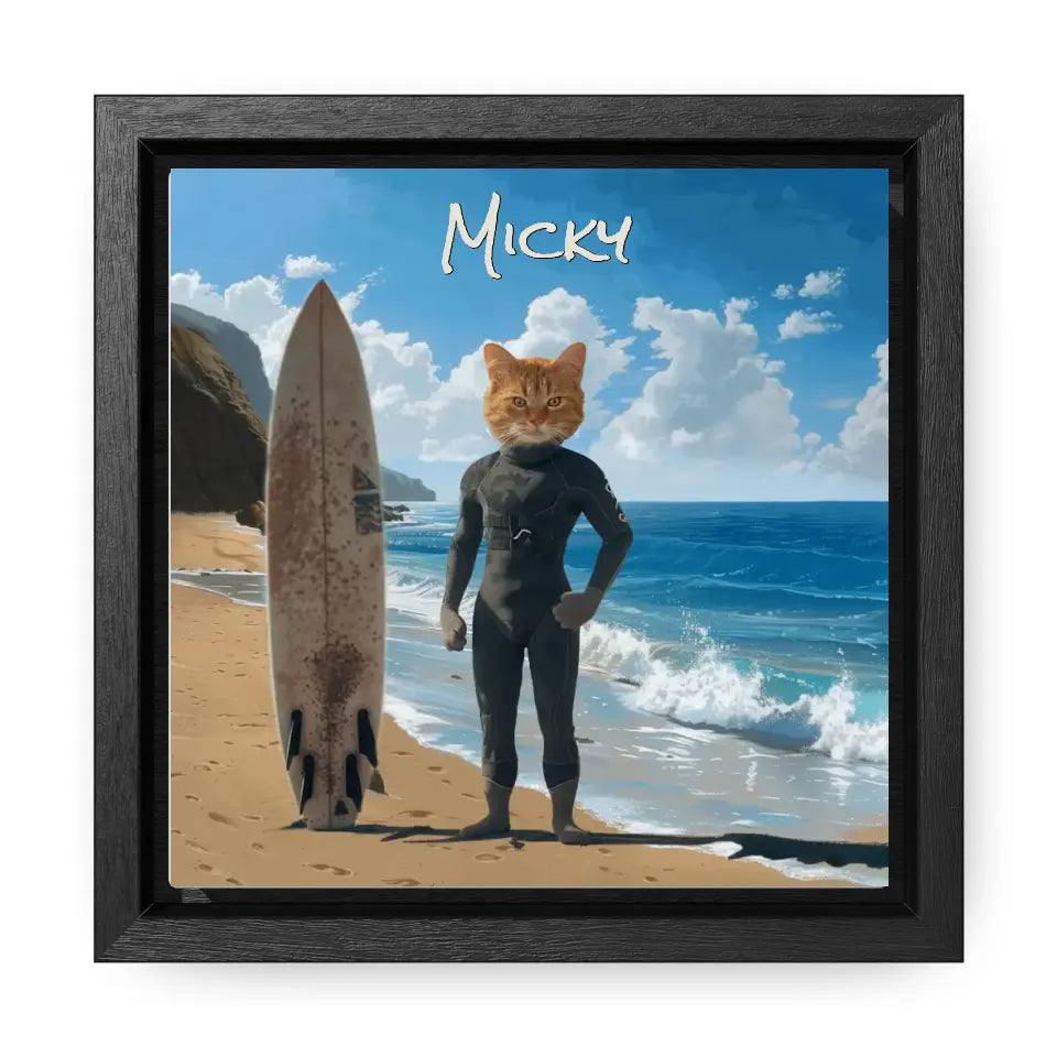 At the Beach - Customizable Pet Portrait