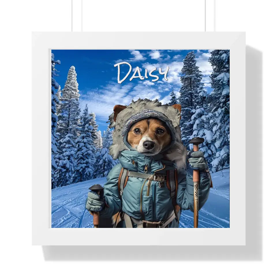 Cross Country Skier - Customizable Pet Portrait